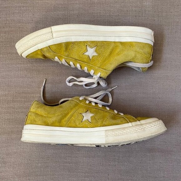 Converse One Star x Golf Le Fleur Sulphur 2017 Unisex Sneaker Mens size 8 Yellow - Picture 8 of 12